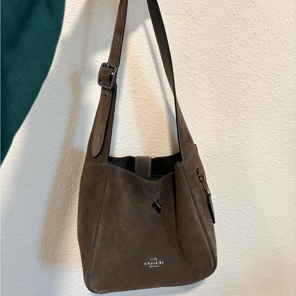Coach Brown Suede Shoulder Bag